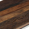 vidaXL - Wandtafel - roestvrij - staal - en - massief - bielshout - zilverkleurig