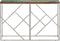 vidaXL - Wandtafel - roestvrij - staal - en - massief - gerecycled - hout - zilver