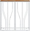 vidaXL - Wandtafel - roestvrij - staal - en - massief - gerecycled - hout - zilver