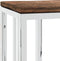 vidaXL - Wandtafel - roestvrij - staal - en - massief - gerecycled - hout - zilver