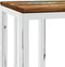 vidaXL - Wandtafel - roestvrij - staal - en - massief - gerecycled - hout - zilver