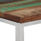 vidaXL - Wandtafel - roestvrij - staal - en - massief - gerecycled - hout - zilver