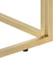 vidaXL - Wandtafel - roestvrijstaal - en - gehard - glas - goudkleurig
