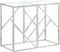 vidaXL - Wandtafel - roestvrijstaal - en - gehard - glas - zilverkleurig