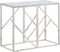 vidaXL - Wandtafel - roestvrijstaal - en - gehard - glas - zilverkleurig