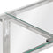 vidaXL - Wandtafel - roestvrijstaal - en - gehard - glas - zilverkleurig