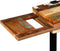vidaXL - Wandtafel - verstelbaar - massief - gerecycled - hout