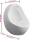 vidaXL - Wandurinoir - met - spoelklep - keramiek - wit