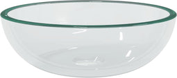 vidaXL - Wasbak - 35x12 - cm - gehard - glas - transparant