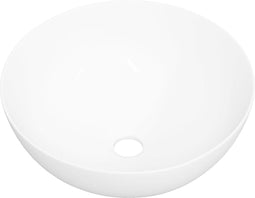 vidaXL - Wasbak - 36x15 - cm - rond - keramiek - wit
