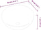 vidaXL - Wasbak - 36x15 - cm - rond - keramiek - wit