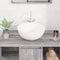vidaXL - Wasbak - 36x15 - cm - rond - keramiek - wit