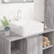 vidaXL - Wasbak - 37x37x13 - cm - vierkant - keramiek - wit
