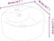 vidaXL - Wasbak - 40x14,5 - cm - rond - keramiek - wit