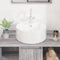 vidaXL - Wasbak - 40x14,5 - cm - rond - keramiek - wit
