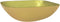 vidaXL - Wasbak - 42x42x14 - cm - glas - goudkleurig