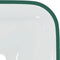 vidaXL - Wasbak - 42x42x14 - cm - glas - goudkleurig