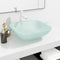 vidaXL - Wasbak - 42x42x14 - cm - glas - mat