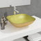 vidaXL - Wasbak - 42x42x14 - cm - glas - transparant