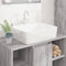 vidaXL - Wasbak - 48x37x13 - rechthoekig - keramiek - wit