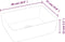 vidaXL - Wasbak - 48x37x13 - rechthoekig - keramiek - wit