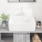vidaXL - Wasbak - 48x37x13 - rechthoekig - keramiek - wit