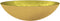 vidaXL - Wasbak - 50x37x14 - cm - glas - goudkleurig