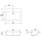 vidaXL - Wasbak - 600x450x120 - mm - graniet - grijs