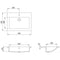 vidaXL - Wasbak - 600x450x120 - mm - graniet - wit