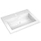 vidaXL - Wasbak - 600x450x120 - mm - graniet - wit