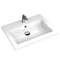 vidaXL - Wasbak - 600x450x120 - mm - graniet - wit
