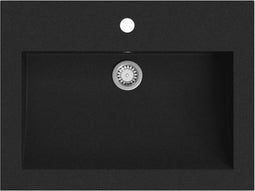 vidaXL - Wasbak - 600x450x120 - mm - graniet - zwart