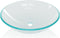 vidaXL - Wasbak - gehard - glas - 42 - cm - zwart