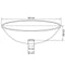 vidaXL - Wasbak - gehard - glas - 42 - cm - zwart