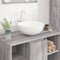 vidaXL - Wasbak, - keramiek, - rond, - zwart - 325 - mm