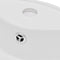 vidaXL - Wasbak - met - overloop, - keramiek, - rond, - wit