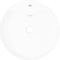 vidaXL - Wasbak - met - overloop, - keramiek, - rond, - wit