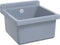 vidaXL - Wasbak - wandgemonteerd - 40x40x24 - cm - hars - grijs
