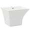 vidaXL - Wasbak - wandgemonteerd - 500x450x410 - mm - keramiek - wit