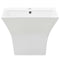 vidaXL - Wasbak - wandgemonteerd - 500x450x410 - mm - keramiek - wit