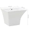 vidaXL - Wasbak - wandgemonteerd - 500x450x410 - mm - keramiek - wit