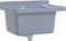 vidaXL - Wasbak - wandgemonteerd - 50x35x24 - cm - hars - grijs