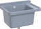 vidaXL - Wasbak - wandgemonteerd - 50x35x24 - cm - hars - grijs