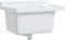 vidaXL - Wasbak - wandgemonteerd - 50x35x24 - cm - hars - wit