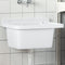vidaXL - Wasbak - wandgemonteerd - 50x35x24 - cm - hars - wit