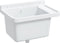 vidaXL - Wasbak - wandgemonteerd - 50x35x24 - cm - hars - wit