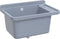 vidaXL - Wasbak - wandgemonteerd - 60x40x28 - cm - hars - grijs