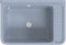 vidaXL - Wasbak - wandgemonteerd - 60x40x28 - cm - hars - grijs