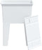 vidaXL - Waskuip - 59x41x75 - cm - hars - wit