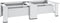 vidaXL - Wasmachine- - en - drogerverhoger - dubbel - met - lades - wit